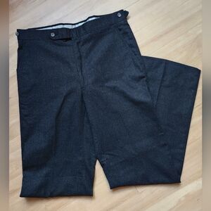 Austin Reed Regent Street Wool Men's Dress Pants Dark Gray, 33w, 31.5 inseam